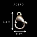 Broche langosta Acero 12mm
