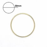 Argolla Acero 30mm Dorado