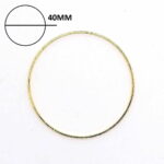 Argolla Acero 40mm Dorado