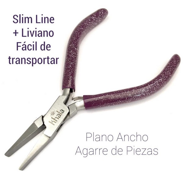 ALIPLANOCPROSS-Color-morado-1.jpg ALICATE PLANO RECTO SLIM LINE - Imagen 1