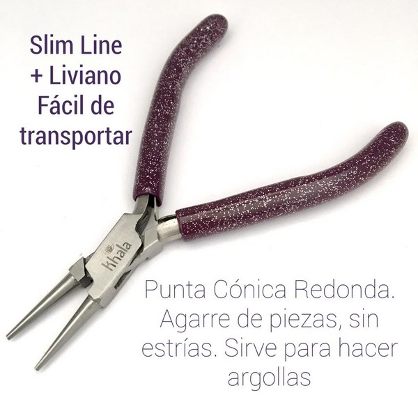 ALIPUNTAPROSS-Color-morado-1.jpg ALICATE PUNTA CONICA SLIM LINE - Imagen 1