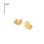 Mariposa tornillos aros Bañado en Oro F5O5