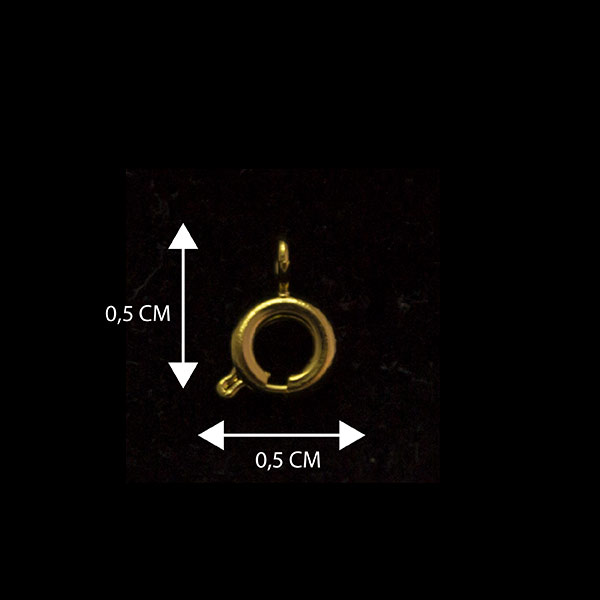 BOG6-2.jpg Broche Acero Dorado 5mm - Imagen 1