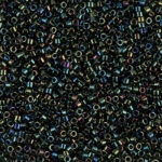 Miyuki Delica DB003  Morado, Negro, Verde Aurora Boreal, Brillante