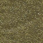 Miyuki Delica DB124  Dorado, Verde Aurora Boreal, Brillante