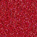 Miyuki Delica DB214  Naranjo, Rojo Aurora Boreal, Brillante