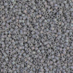 Miyuki Delica DB882  Gris Mate ( Opaco ), Aurora Boreal