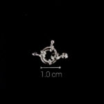 Broche Timón Baño Plata