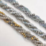 Kit 6 tiras Cristal Checo 4mm
