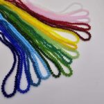Kit Primavera 4mm: 15 tiras de cristales roundelle chato