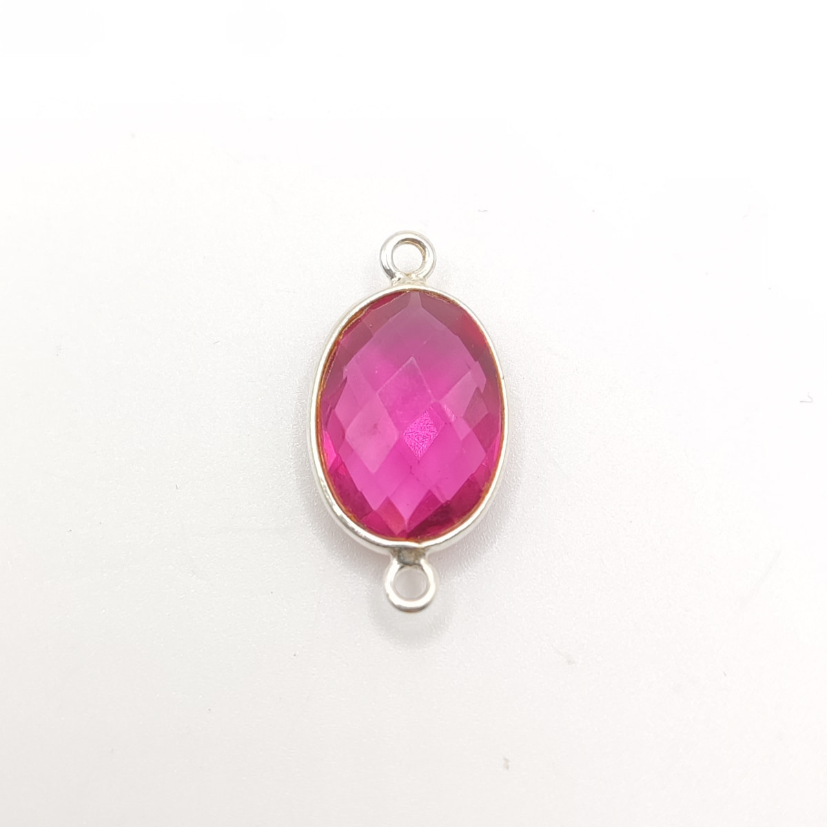 Rubylite-Quartz-1.jpg Conector piedra plata 925 - Imagen 1