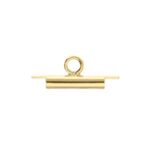 Terminal tubular Miyuki Delicas  10mm Dorado