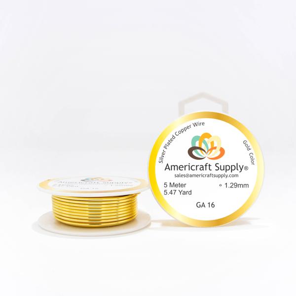 W16O.jpg Alambre para bisuteria Dorado Cal16 - Imagen 1