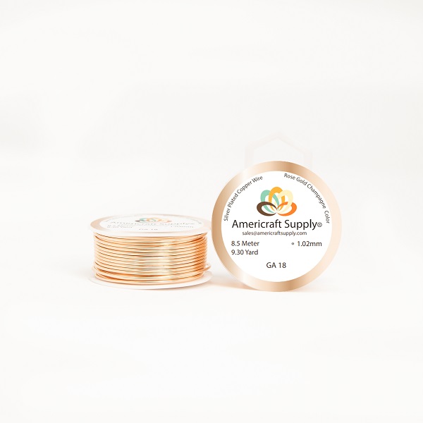 W18R.jpg Alambre Americraft, Cal. 18 Dorado Rose - Imagen 1