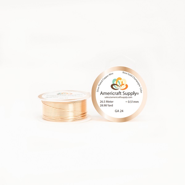 W24R.jpg Alambre Americraft, Cal. 24 Dorado Rose - Imagen 1
