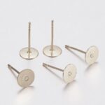 Bases para pegar 8mm dorada - Imagen 2