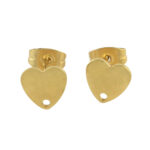 Bases de Acero Dorado Corazón BA54D