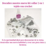 COLLAR MARGARITA: TEJIDO CROCHET CON FLORES - Imagen 7
