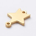 Conector Acero Dorado Estrella 8mm MAC01 - Imagen 2