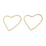 Corazón  Acero Dorado 28x27mm AA47