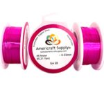 W28-Fucsia Alambre Bisuteria Color