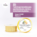 Alambre Americraft, Cal. 22  Dorado Light