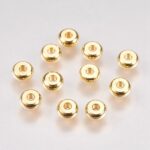 Separador o mostacillón Acero Dorado 5mm