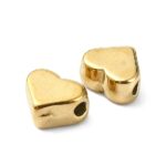 Separador Acero Dorado Corazón 5mm