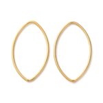 Forma OJO Acero Dorado 25x15mm AA46