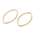 Forma OJO Acero Dorado 25x15mm AA46 - Imagen 3