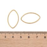 Forma OJO Acero Dorado 25x15mm AA46 - Imagen 2