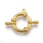 Broche Timón Acero Dorado